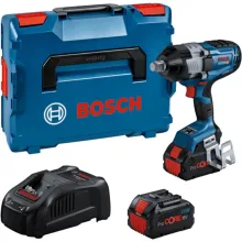 Акумуляторний ударний гайковерт Bosch GDS 18V-1600 HC Professional у кейсі (АКБ і ЗП) (06019M1002)