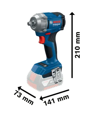 Акумуляторний ударний гайковерт Bosch GDS 18V-350 (без АКБ і ЗП) (06019M5020)