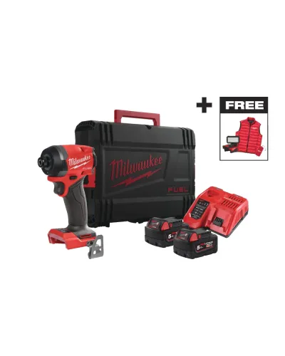 Гвинтоверт ударний акумуляторний безщітковий Milwaukee M18 FID3MC-502X 226 Нм (АКБ/ЗП/жилет/ліхтар) (4933499450)