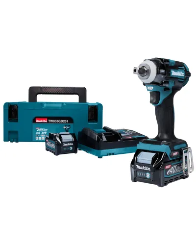 Акумуляторний безщітковий ударний гайковерт Makita XGT 40 V MAX (TW005GD201)
