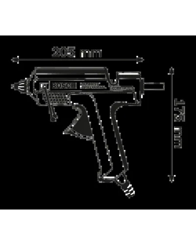 Клейовий пістолет Bosch GKP 200 CE (0601950703)