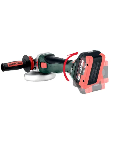 Акумуляторна кутова шліфмашина Metabo WB 18 LTX BL 15-125 QUICK + 2 АКБ 5.5 Аг з ЗП і кейсом METABOX 165 L (601730660)