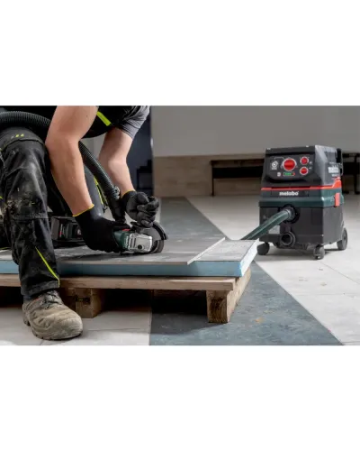 Акумуляторна кутова шліфувальна машина Metabo W 18 L 9-125 + кейс METABOX 165 L (602247840)