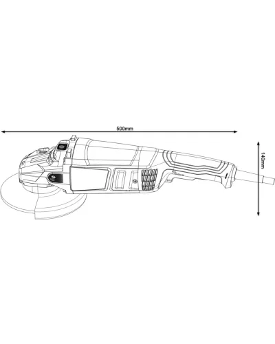 Кутова шліфувальна машина Bosch GWS 2200 Professional 2200 Вт, 230 мм (06018C1320)