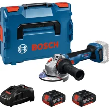 Аккумуляторная болгарка Bosch GWS 18V-11 S Professional L-BOXX 136 (АКБ и ЗУ) (06019N4103)