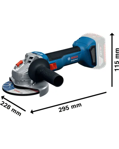 Акумуляторна болгарка Bosch GWS 18V-8 Professional (без АКБ і ЗП) (06019N9000)