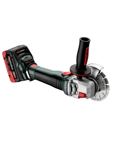 Акумуляторна кутова шліфмашина Metabo WB 18 LT BL 11-125 QUICK + 2 АКБ 8 Аг із ЗП і METABOX 165 L (613054810)