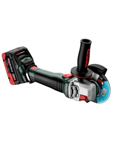 Акумуляторна кутова шліфмашина Metabo WB 18 LT BL 11-125 QUICK + 2 АКБ 8 Аг із ЗП і METABOX 165 L (613054810)