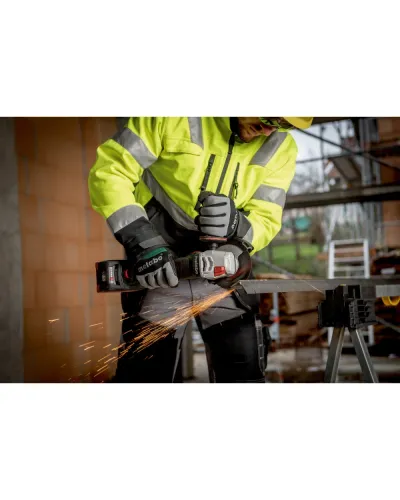 Акумуляторна кутова шліфувальна машина Metabo WVB 18 LT BL 11-125 QUICK + 2 АКБ 5.5Аг з ЗП і кейсом METABOX 165 L (613057660)