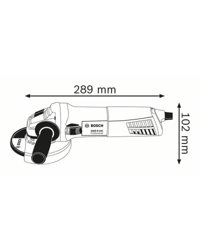 Болгарка Bosch GWS 9-125 S Professional мережева, 0.9 кВт, 125 мм (0601396102)
