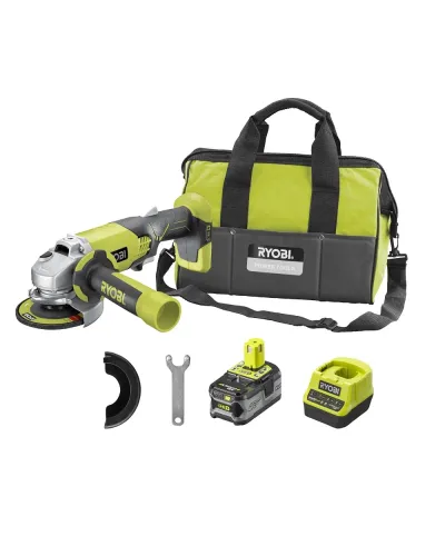 Акумуляторна болгарка RYOBI R18AG-140S + АКБ і ЗП у сумці (5133004301)