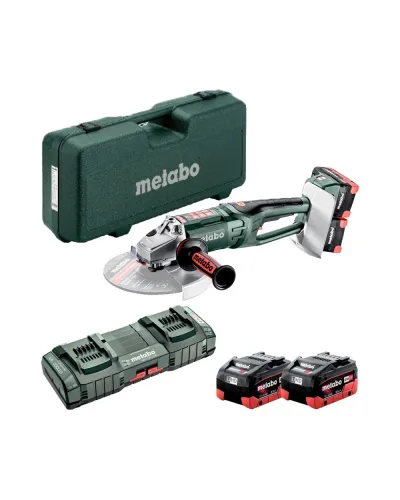 Акумуляторна кутова шліфувальна машина Metabo WPB 36-18 LTX BL 24-230 Quick (АКБ + ЗП) (613103810)