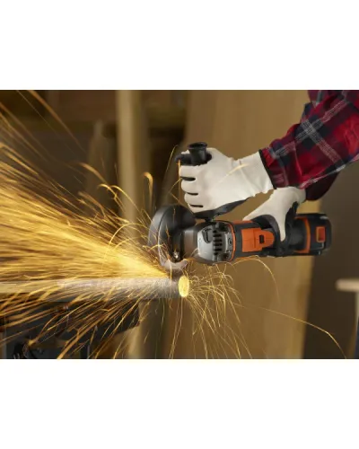 Шліфувальна машина кутова акумуляторна BLACK+DECKER BCG720M1 (BCG720M1)