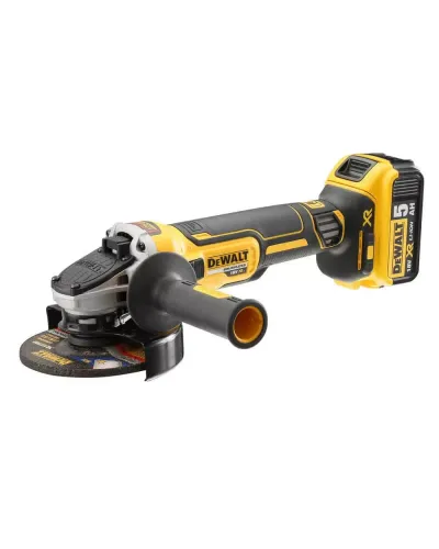 Шліфмашина кутова акумуляторна безщіткова DeWALT DCG405P2 (DCG405P2)