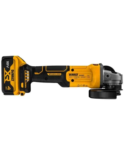 Шліфувальна машина кутова акумуляторна безщіткова DeWALT DCG407M2T (DCG407M2T)