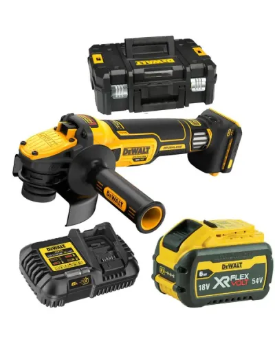 Шліфмашина кутова акумуляторна безщіткова DeWALT DCG409VST1 (DCG409VST1)