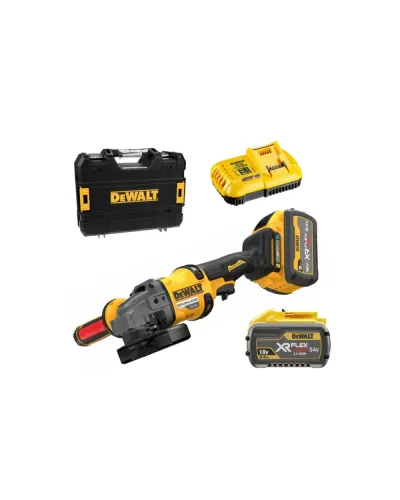 Шліфувальна машина кутова акумуляторна безщіткова DeWALT DCG418SHDX2 (АКБ і ЗП) (DCG418SHDX2)