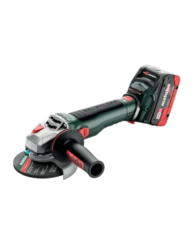 Акумуляторна кутова шліфмашина Metabo WB 18 LT BL 11-125 QUICK + 2 АКБ 8 Аг із ЗП і METABOX 165 L (613054810)
