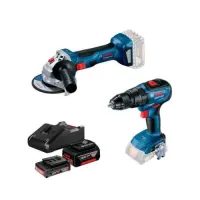 Набір електроінструменту Bosch GSR 18V-50 і GWS 180-LI Professional (0615990M8S)