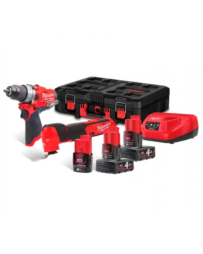 Набір з двох акумуляторних інструментів Milwaukee M12 FPP2AX-423P (4933478825)