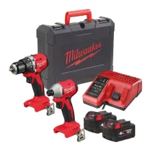 Набір з двох акумуляторних інструментів Milwaukee M18 BLCPP2A-402C (АКБ і ЗП) (4933492827)