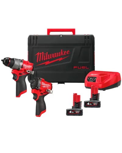 Набір з двох акумуляторних інструментів Milwaukee M12 FPP2X2-402X (АКБ і ЗП) (4933498741)