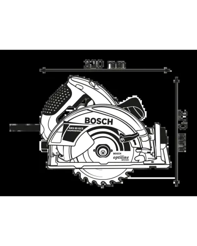 Ручна дискова пилка Bosch GKS 65 GCE (0601668900)
