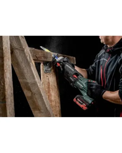 Акумуляторна шабельна пила Metabo SSEP 18 LTX BL MVT +2 АКБ 8 Аг із ЗП у кейсі METABOX 165 L (602258810)