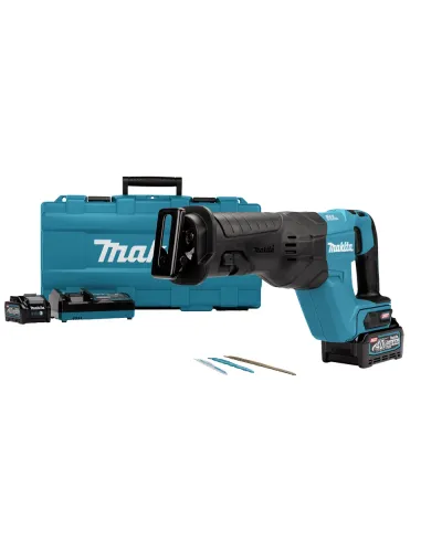 Акумуляторна шабельна пила Makita JR001GM201 + 2 АКБ 4 Ач із ЗП у кейсі (JR001GM201)