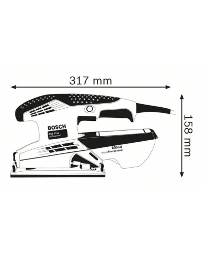 Віброшліфмашина Bosch GSS 23 A Professional (0601070400)