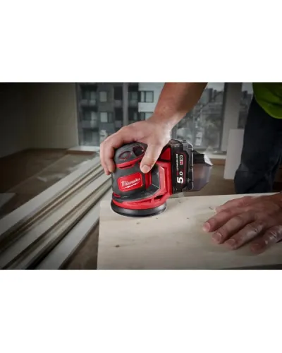 Шлифмашина эксцентриковая аккумуляторная бесщёточная Milwaukee M18 BOS125-0 (125 мм) (4933464228)