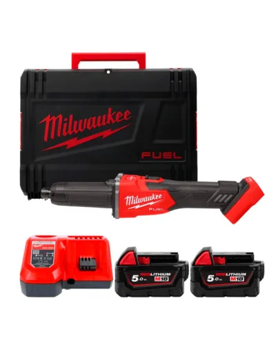 Шліфувальна машина пряма цангова акумуляторна Milwaukee M18 FDGRB-502X (АКБ і ЗП) (4933480954)