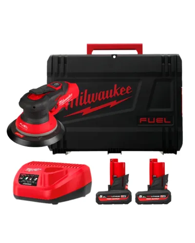 Шліфувальна машина ексцентрикова акумуляторна безщіткова Milwaukee M12 FROS2.5-502X Ø150 мм (АКБ і ЗП) (4933493648)