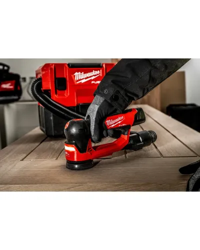 Шліфувальна машина ексцентрикова акумуляторна безщіткова Milwaukee M12 FSDR75-202B Ø75 мм (без АКБ і ЗП) (4933498233)