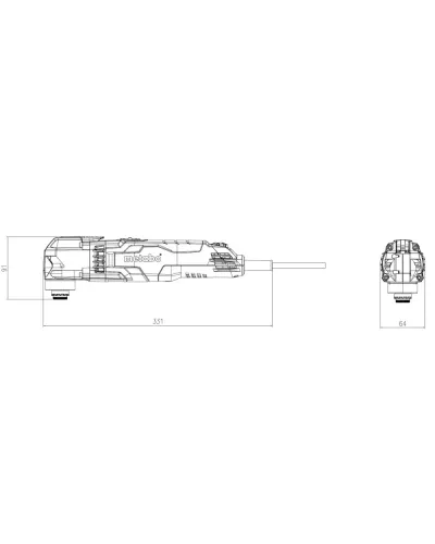 Універсальний різак Metabo MT 400 Quick (601406000)