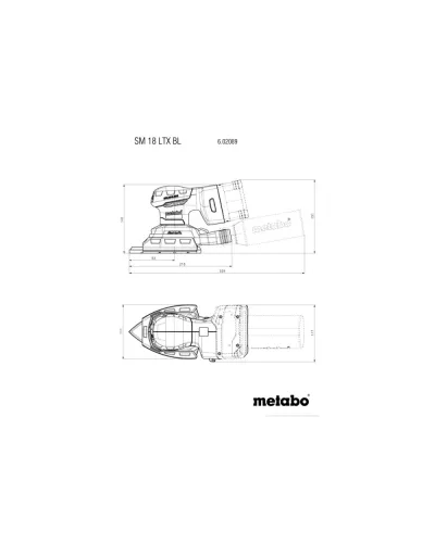 Аккумуляторная многофункциональная шлифмашина Metabo SM 18 LTX BL (602089840)