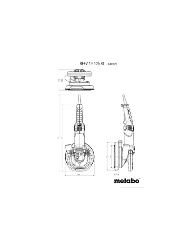 Шлифмашина по бетону Metabo RFEV 19-125 RT (603826710)
