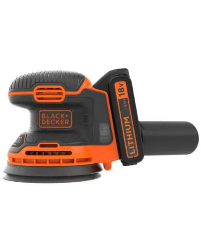 Шліфувальна машина ексцентрикова акумуляторна Black+Decker BDCROS18 (АКБ і ЗП) (BDCROS18)