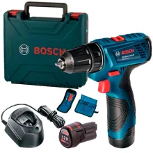 Акумуляторний шурупокрут із набором біт і свердел Bosch Professional GSR 120-LI у кейсі (АКБ + ЗП) (06019G8002)
