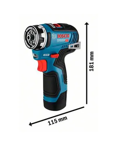 Акумуляторний дриль-шурупокрут Bosch Professional GSR 12V-35 FC (без АКБ і ЗП) (06019H3004)