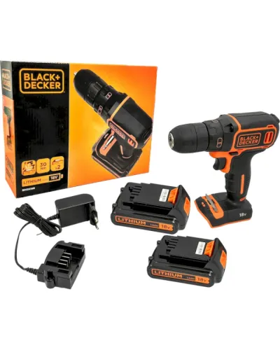Акумуляторний шурупокрут Black + Decker BDCDC18B (BDCDC18B)