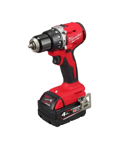 Дриль-шуруповерт акумуляторний ударний безщітковий Milwaukee M18 BLPDRC-402C 60.5 Нм (АКБ і ЗП) (4933492824)