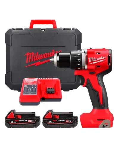 Дриль-шуруповерт акумуляторний Milwaukee M18 BLDDRC-202С 60.5 Нм (АКБ і ЗП) (4933492833)