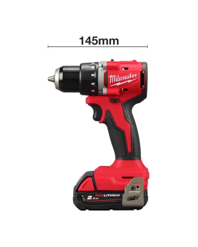 Дриль-шуруповерт акумуляторний Milwaukee M18 BLDDRC-202С 60.5 Нм (АКБ і ЗП) (4933492833)