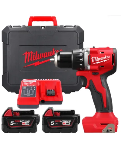 Дриль-шуруповерт акумуляторний безщітковий Milwaukee M18 BLDDRC-502С 60.5 Нм (АКБ і ЗП) (4933492835)