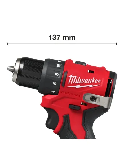 Дриль-шуруповерт акумуляторний Milwaukee M12 BLDDRC-0 40 Нм (без АКБ і ЗП) (4933499683)