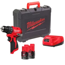 Дриль-шуруповерт акумуляторний Milwaukee M12 BLDDRC-202С 40 Нм (АКБ і ЗП) (4933499686)