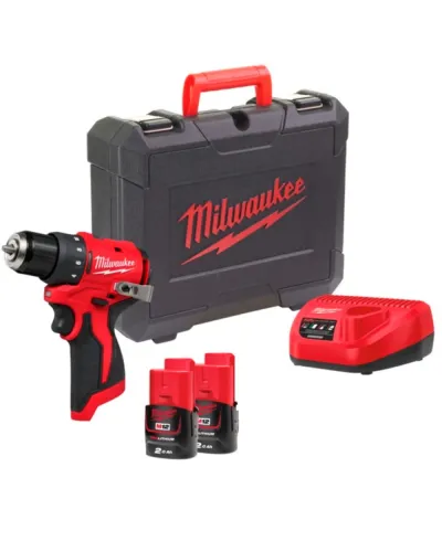 Дриль-шуруповерт акумуляторний Milwaukee M12 BLDDRC-202С 40 Нм (АКБ і ЗП) (4933499686)