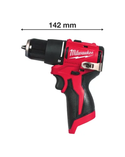 Дриль-шуруповерт акумуляторний ударний безщітковий Milwaukee M12 BLPDRC-0 40 Нм (без АКБ і ЗП) (4933500421)