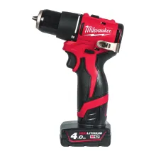 Дриль-шуруповерт акумуляторний ударний безщітковий Milwaukee M12 BLPDRC-402С 40 Нм (АКБ і ЗП) (4933500424)